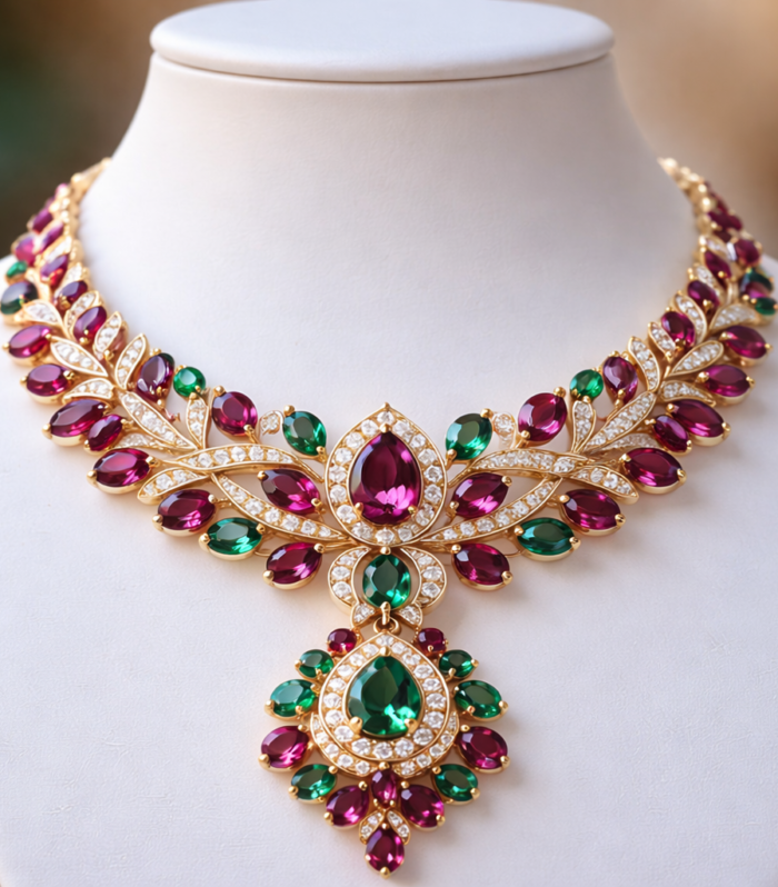 Traditional Royal Kundan Bridal Necklace Set